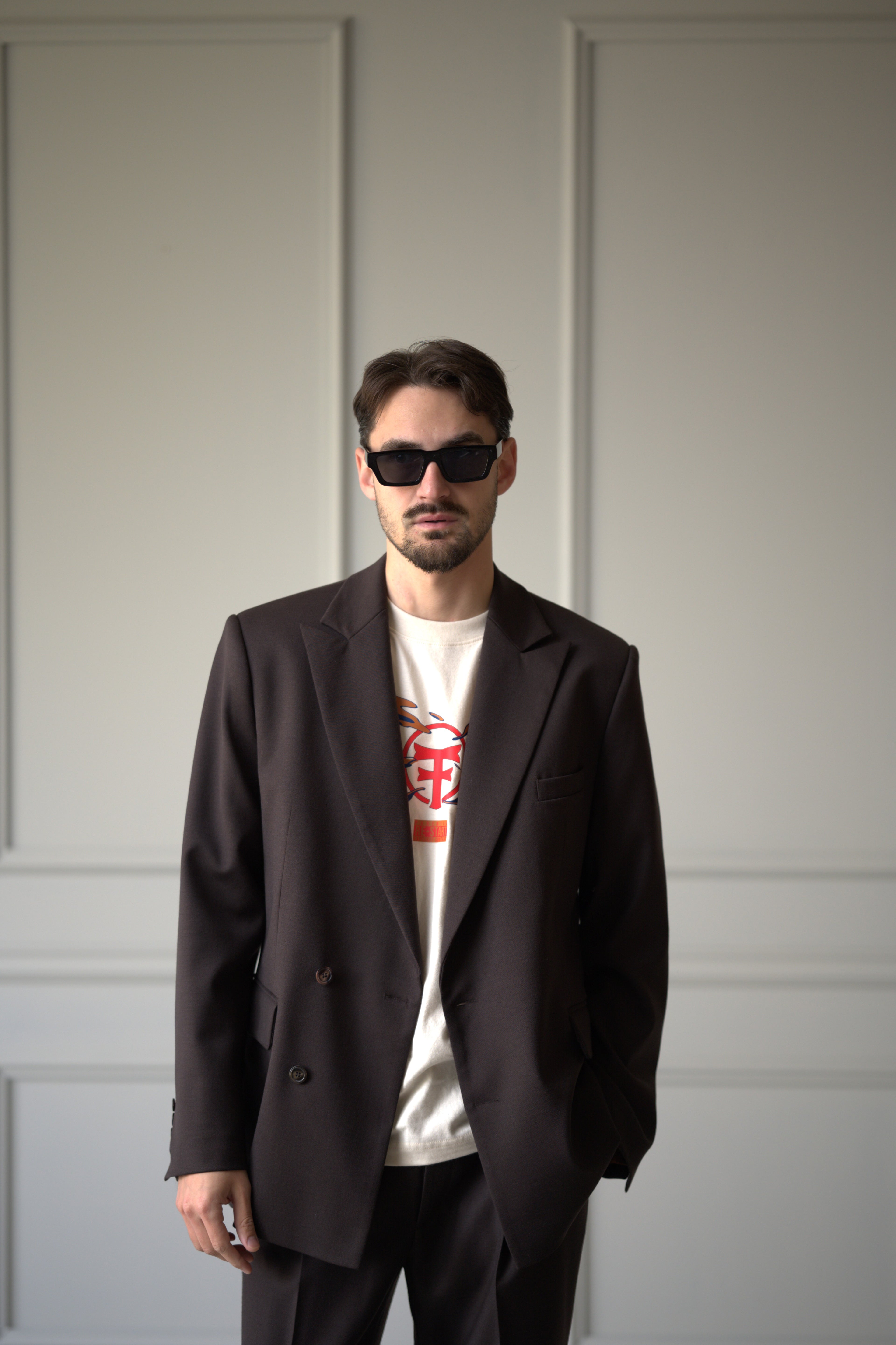 Logo in the clouds Tee Off-White