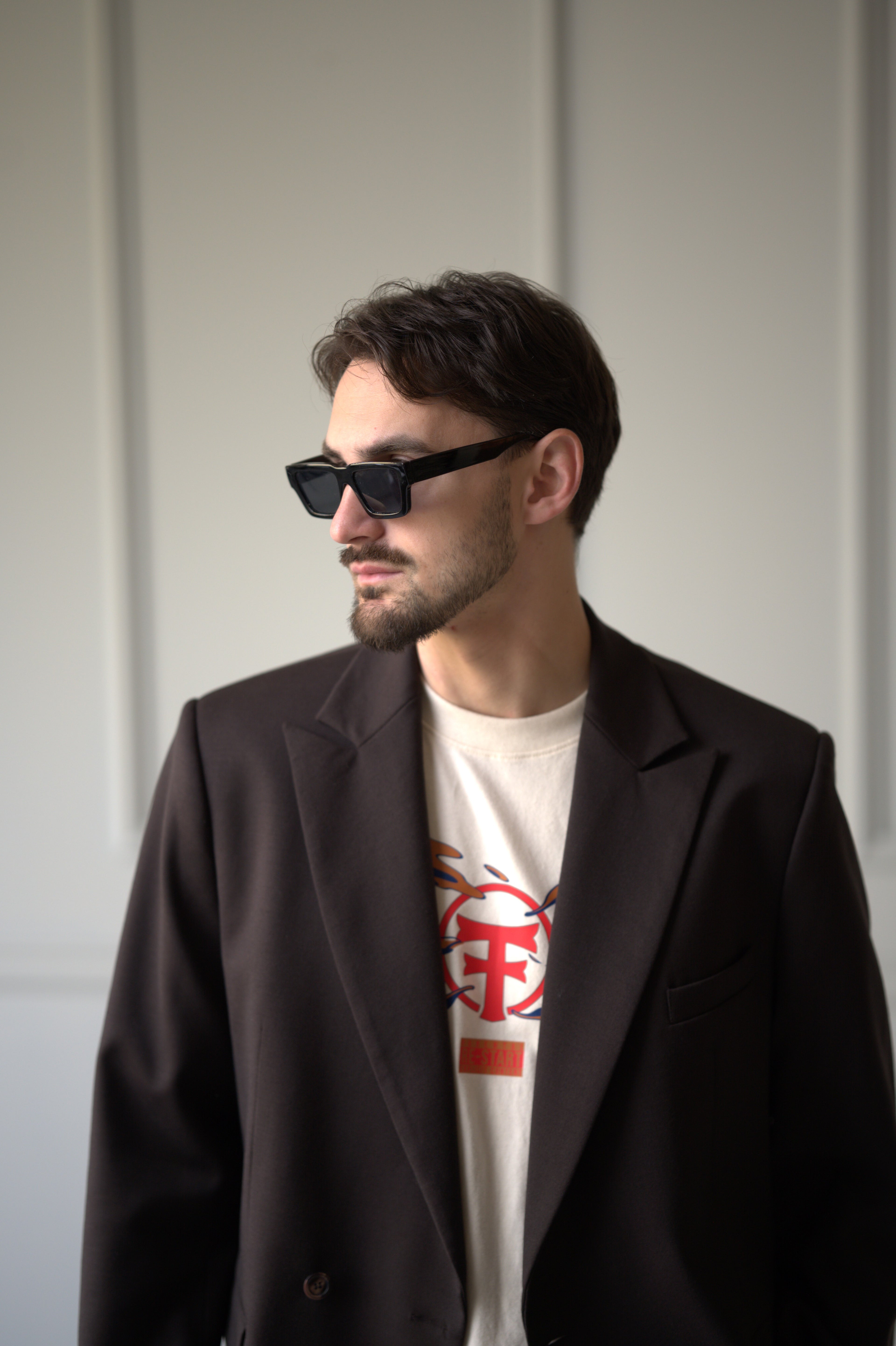 Logo in the clouds Tee Off-White