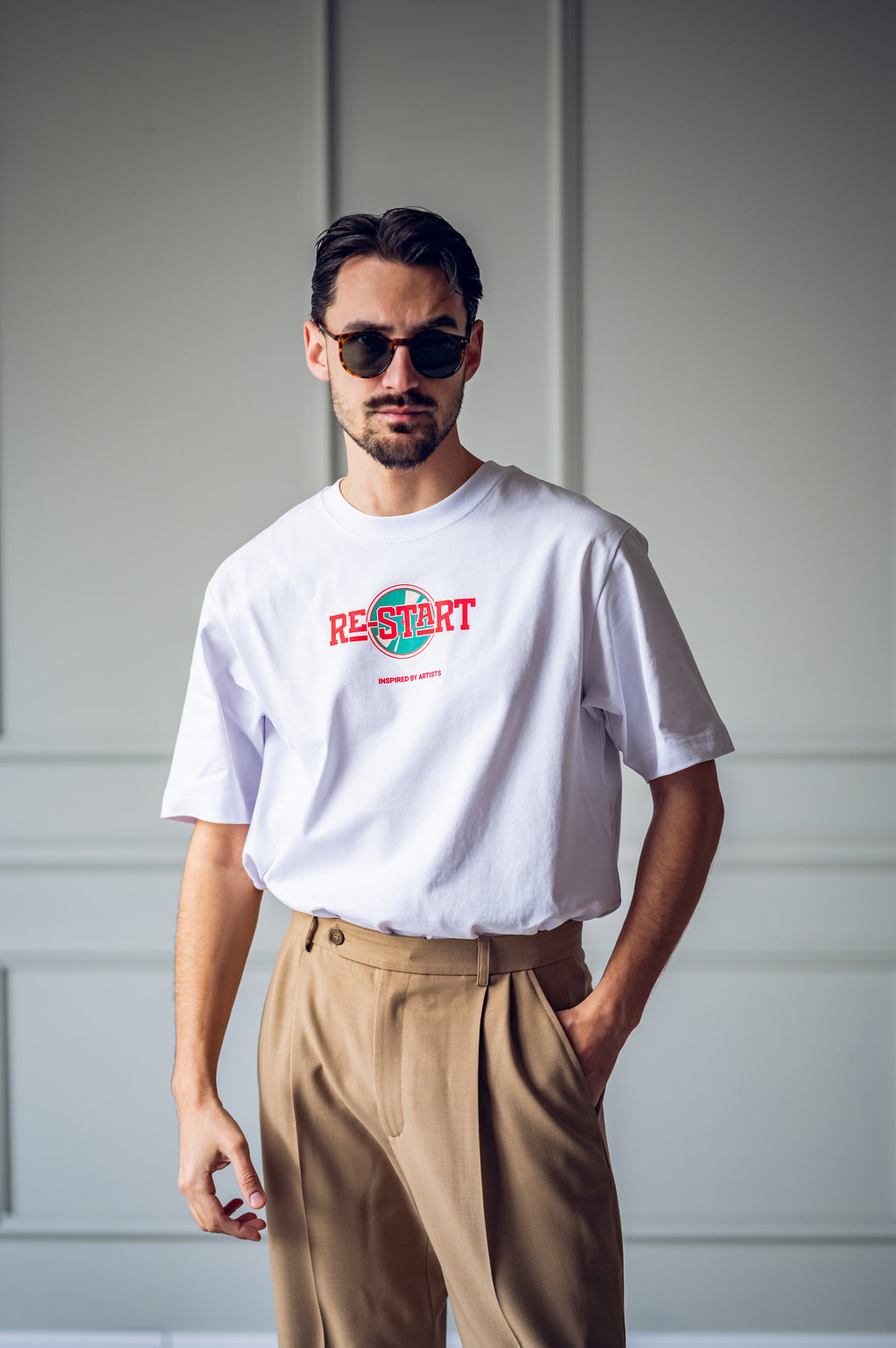 Vinyl Design Tee White