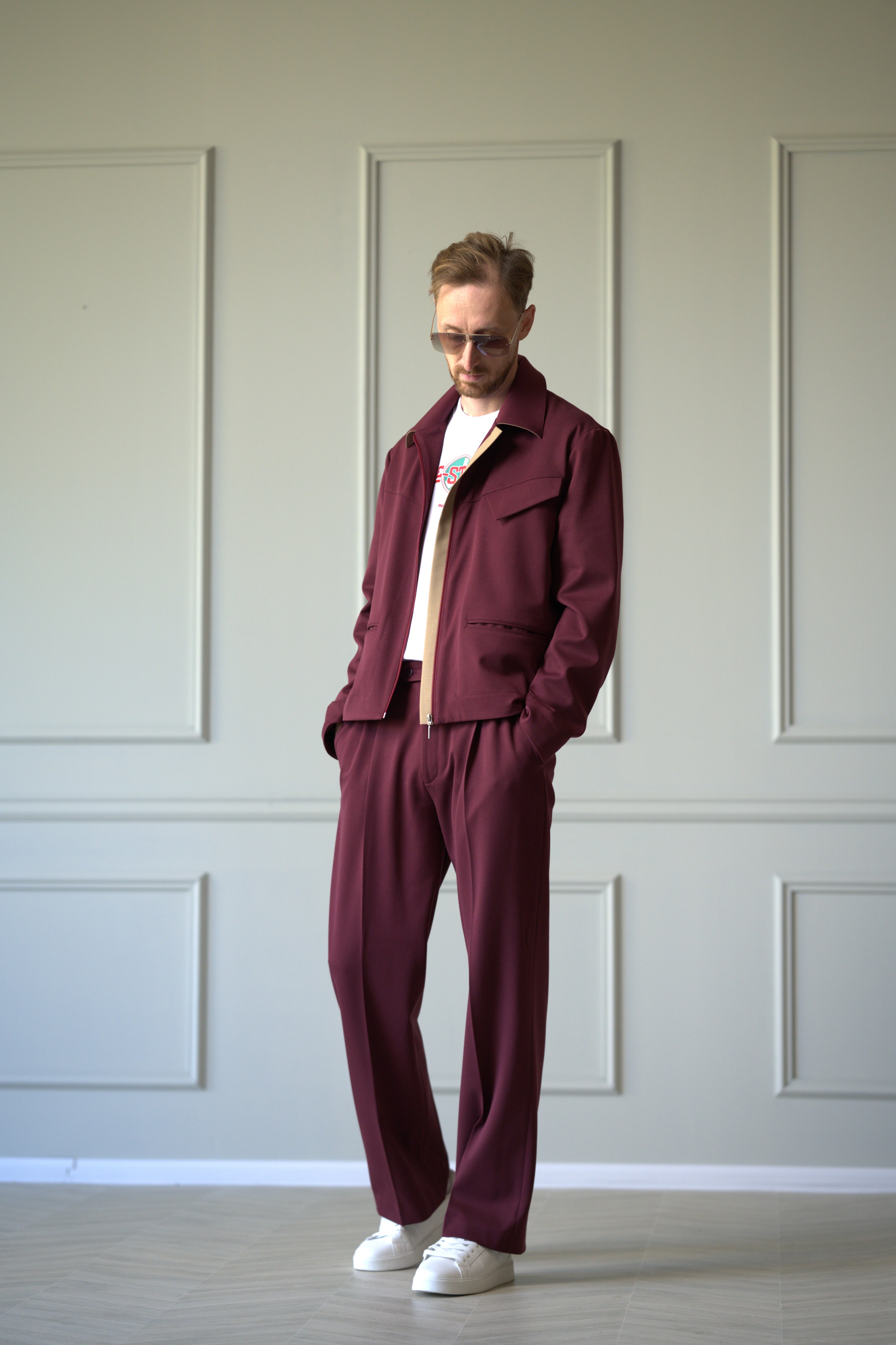 The Velvet Burgundy Trousers