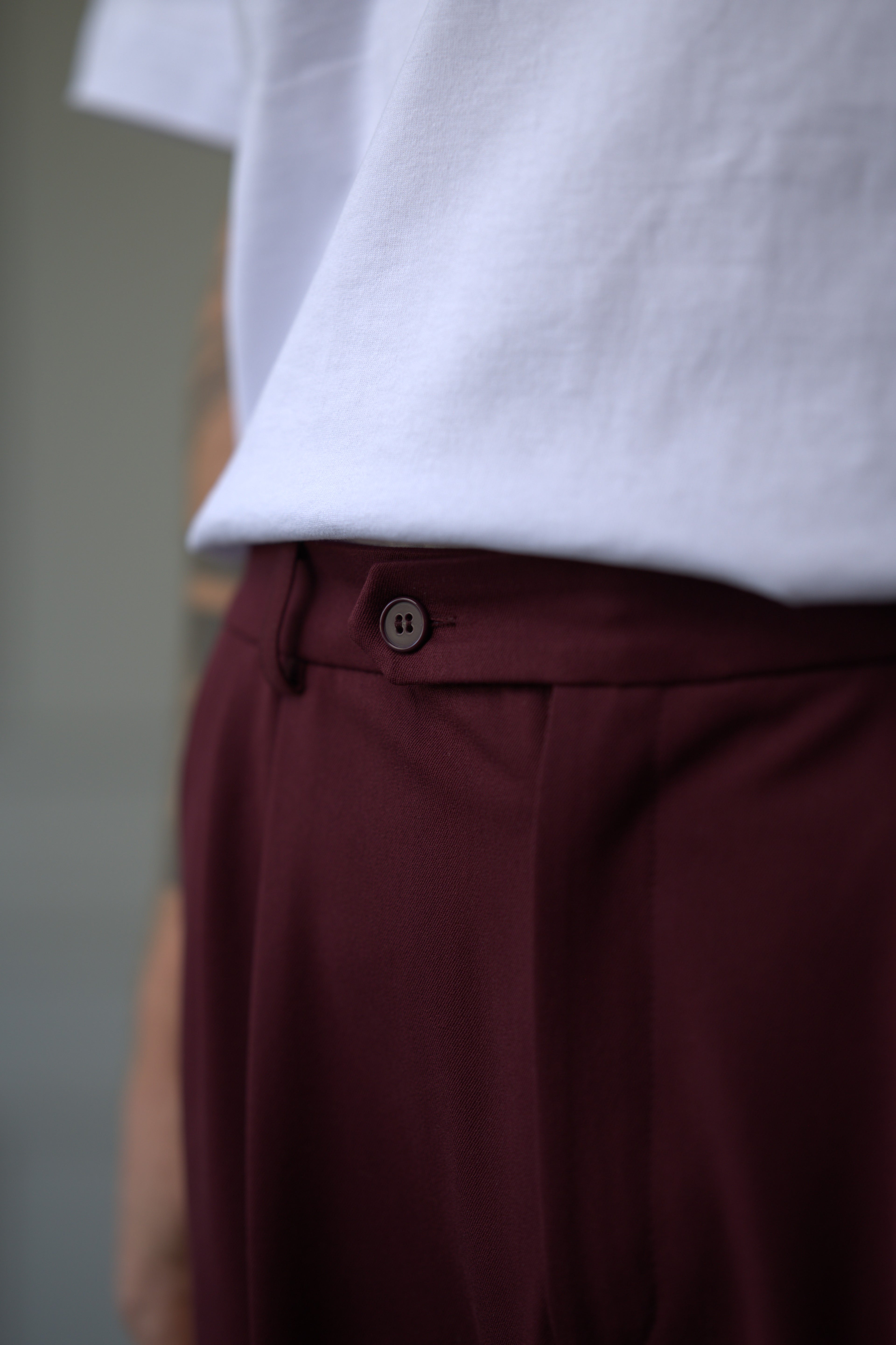 The Velvet Burgundy Trousers