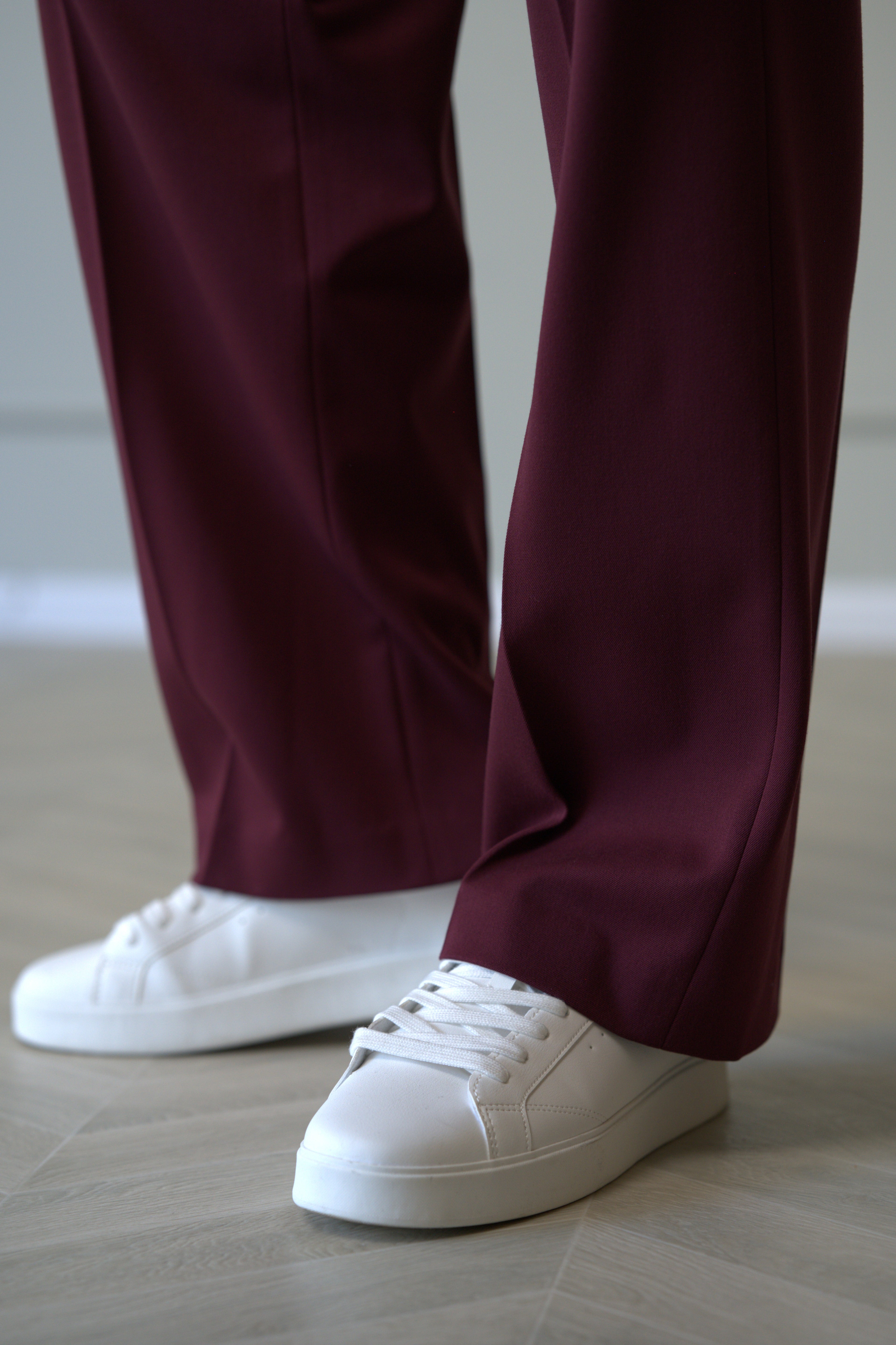 The Velvet Burgundy Trousers