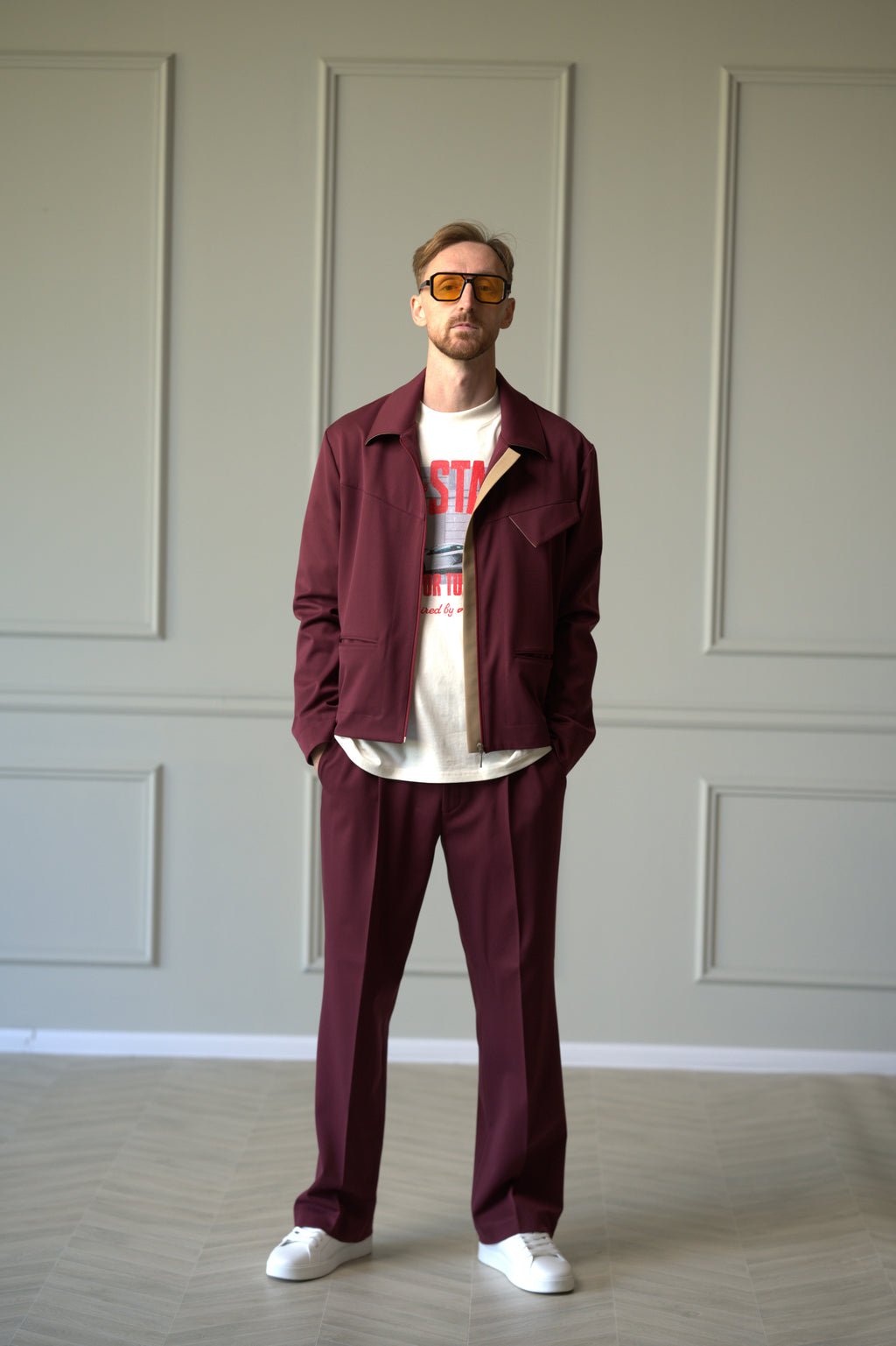 The Velvet Burgundy Trousers