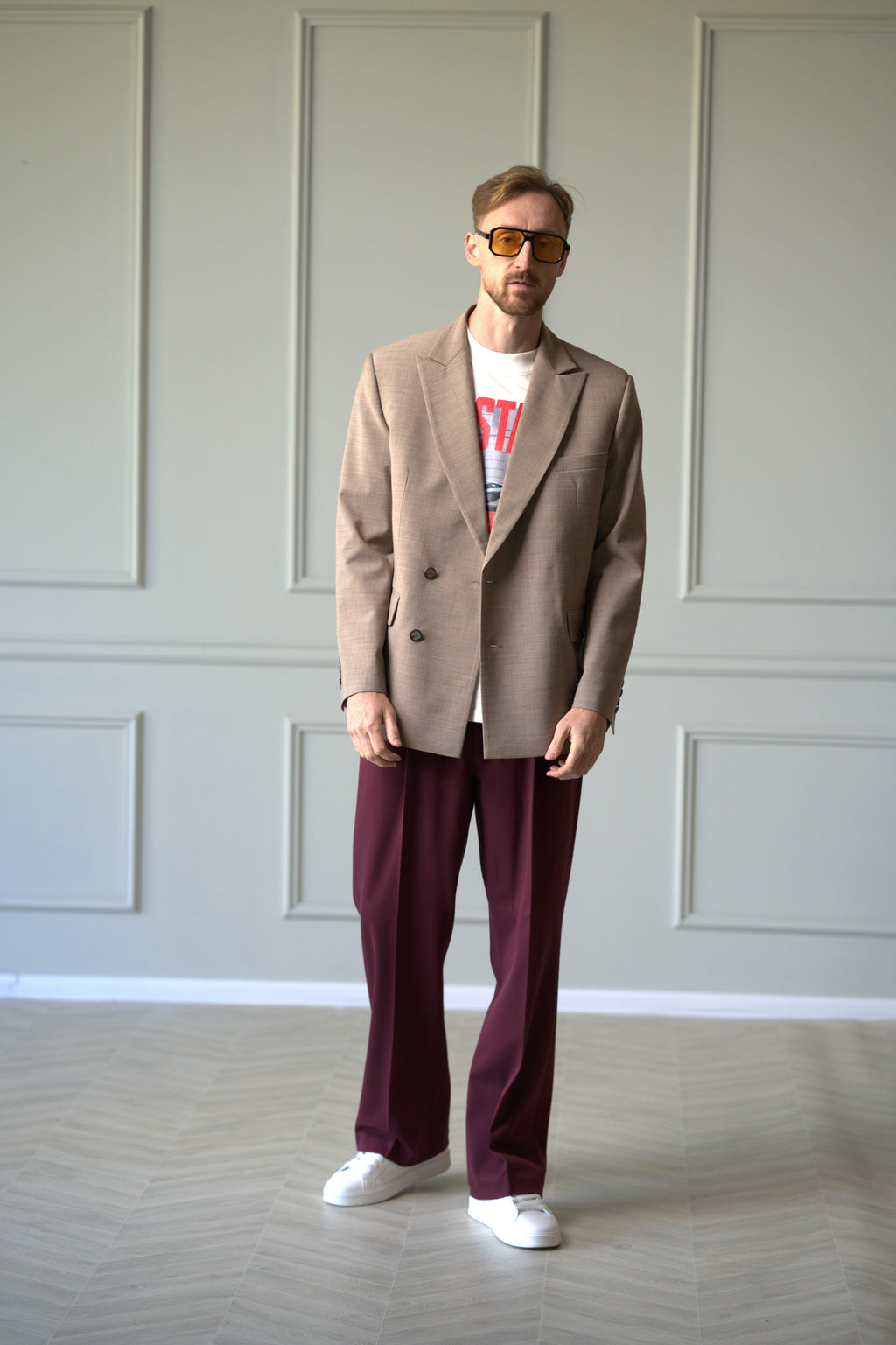 The Velvet Burgundy Trousers