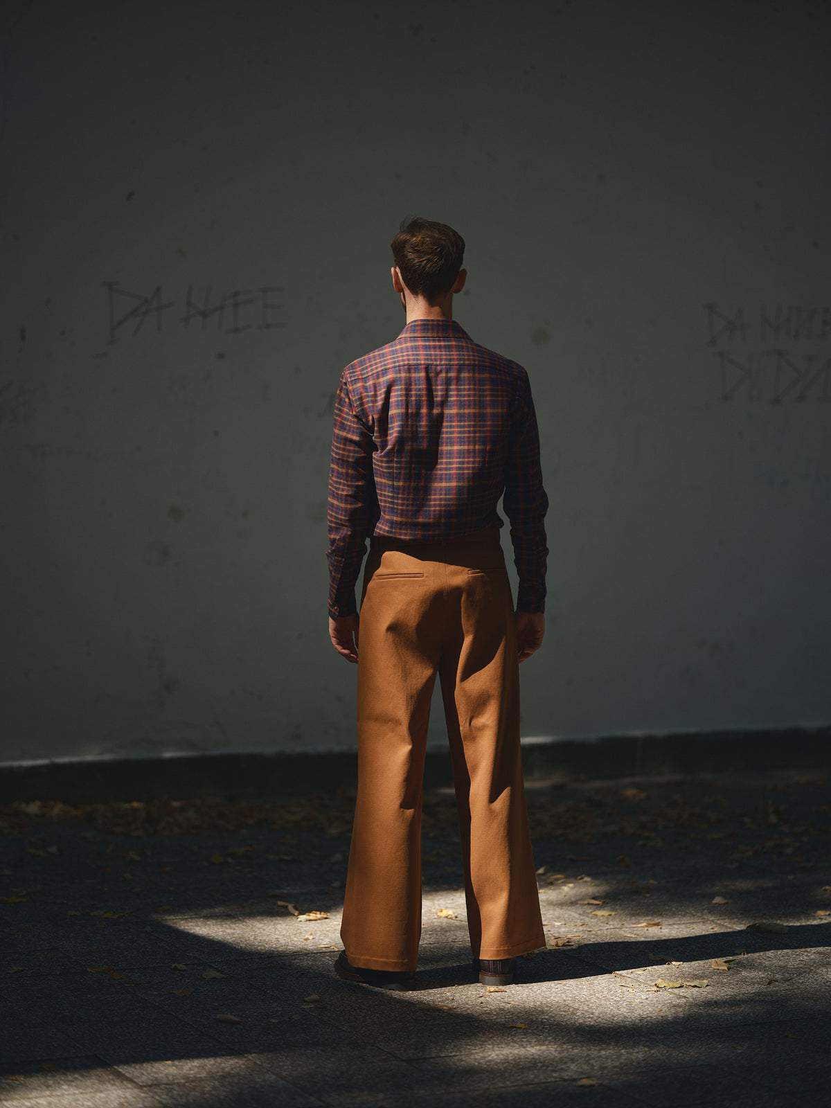 The Archive Shirt in navy / burgundy check by TODÓR TRAME, image 5 of 6